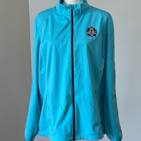 Port Authority Omaha college world Series aqua blue XXL ladies jacket CWS sports - Picture 11 of 11